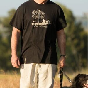 Dog is Good “No Dog Left Behind” Black S/S T-Shirt
